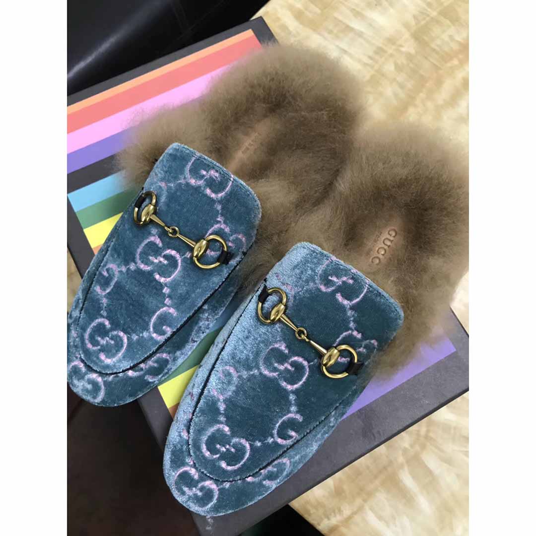 Princetown gg velvet discount slippers